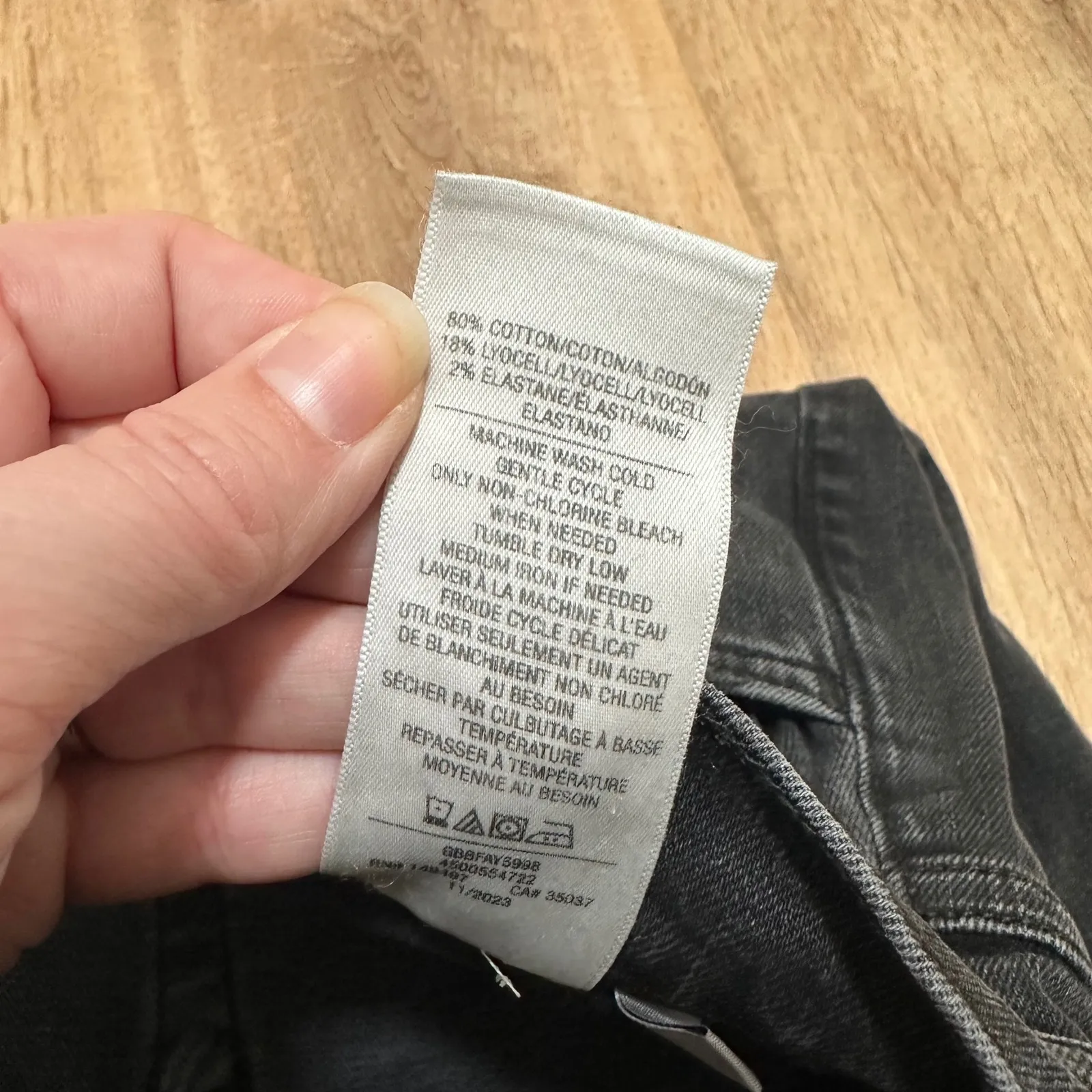 Joe Jeans | OG Faye Black Washed Distressed Hidden Button Straight Leg Jeans, 28 - Image 11