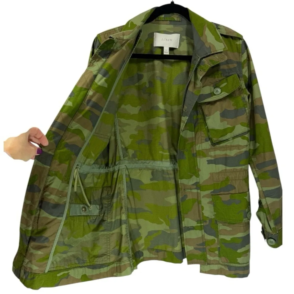 J. Crew Camouflage Military‎ Utility Jacket Size XS - Image 5