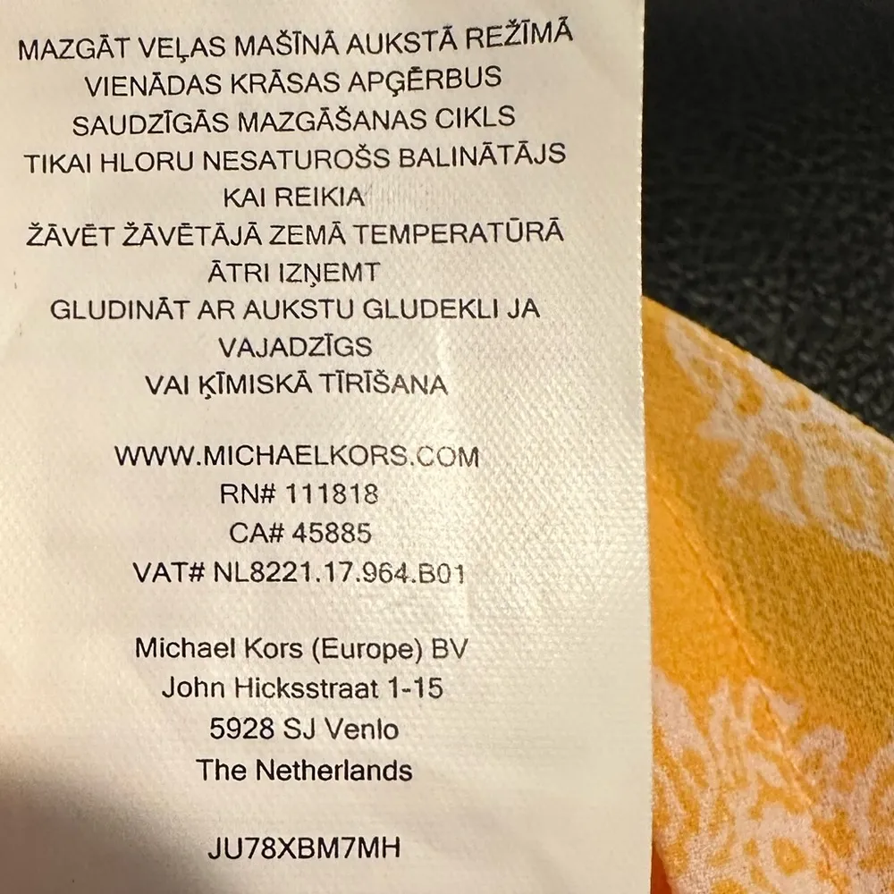 MICHAEL Michael Kors Off Shoulder Long Sleeve Yellow Print Boho Romper M Size M - Image 7