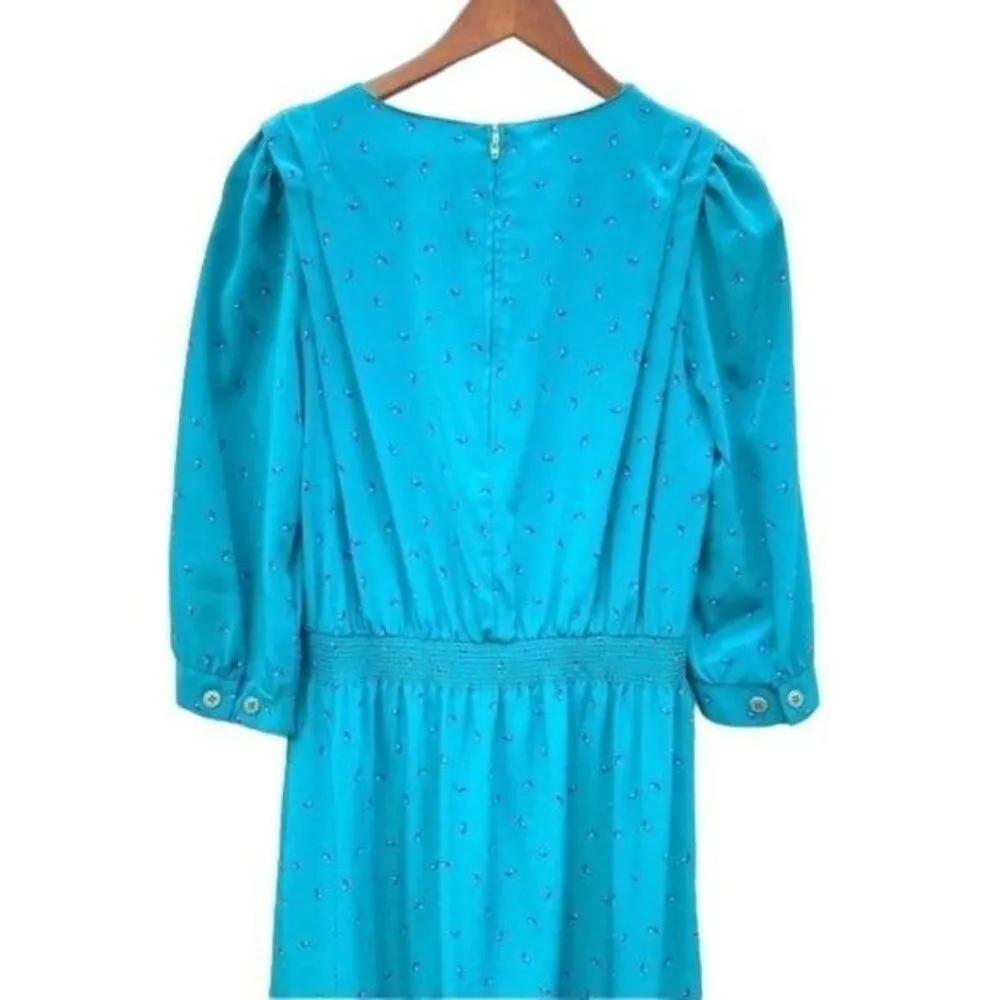 Vintage Karen Stevens Midi Secretary Dress Grannycore Size 14 - Image 4