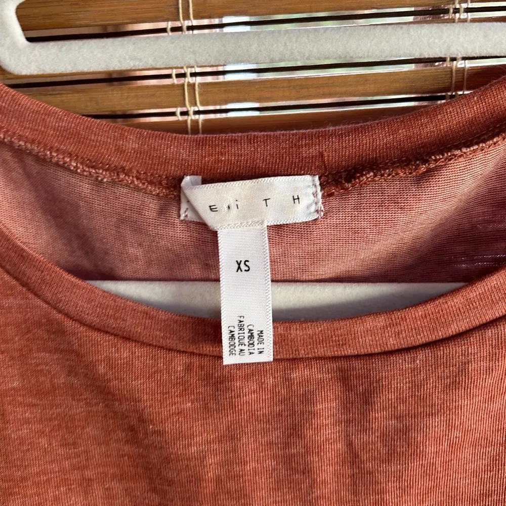 Leith   Tank Dress Size XS Salmon Gathered Fitted Dress - Image 2