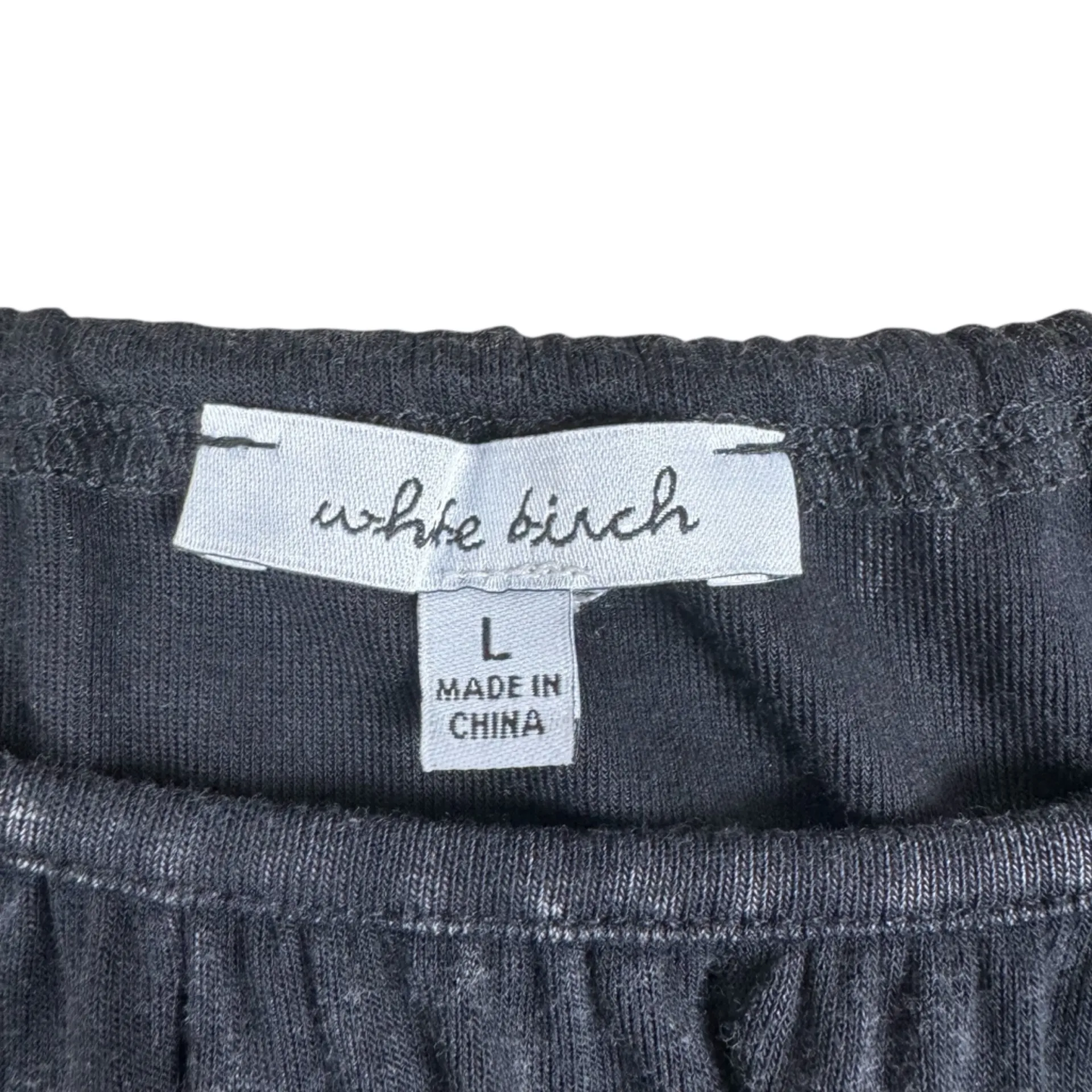 White Burch Black Vintage Wash Wide Leg Pants Jumpsuit — Acid Wash Large - Image 3