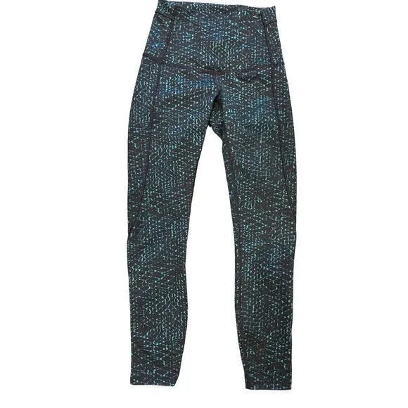 Lululemon Pure Practice Pant Leggings Samba Snake Kayak Blue Hero Blue 4‎ - Image 6