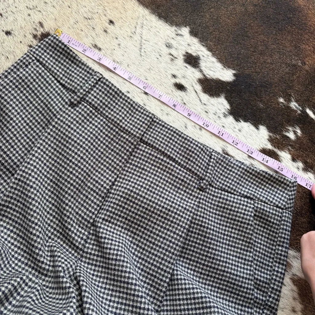 MAX MARA WEEKEND Wool Houndstooth Pant‎ Trousers Size 12 - Image 4