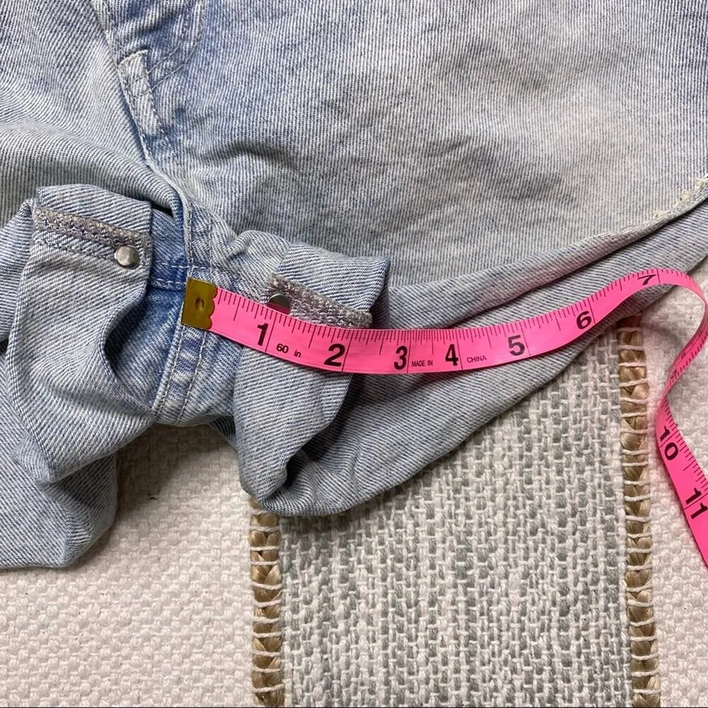 Alexander Wang Hike Rolled Vintage Bleach Shorts Women’s Size 27 - Image 7