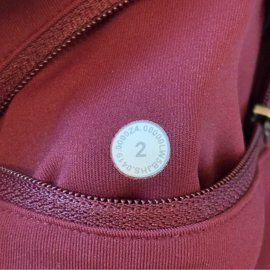 Lululemon Speed Up Leggings Burgundy 28” Inseam Women’s Size 2 - Image 10