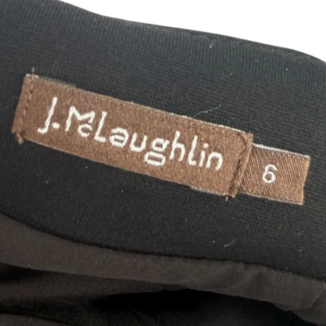 J. McLaughlin Women's Bainbridge Floral Embroidered Pencil Skirt Black Size 6 - Image 2