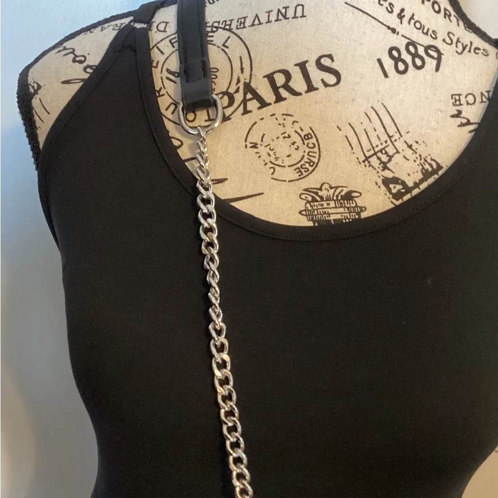 🩵NWT🩵 BANDANA PRINT FAUX LEATHER LOOK CROSS BODY/CLUTCH PURSE 9”x7”W/CHAIN STRAP Black - Image 9