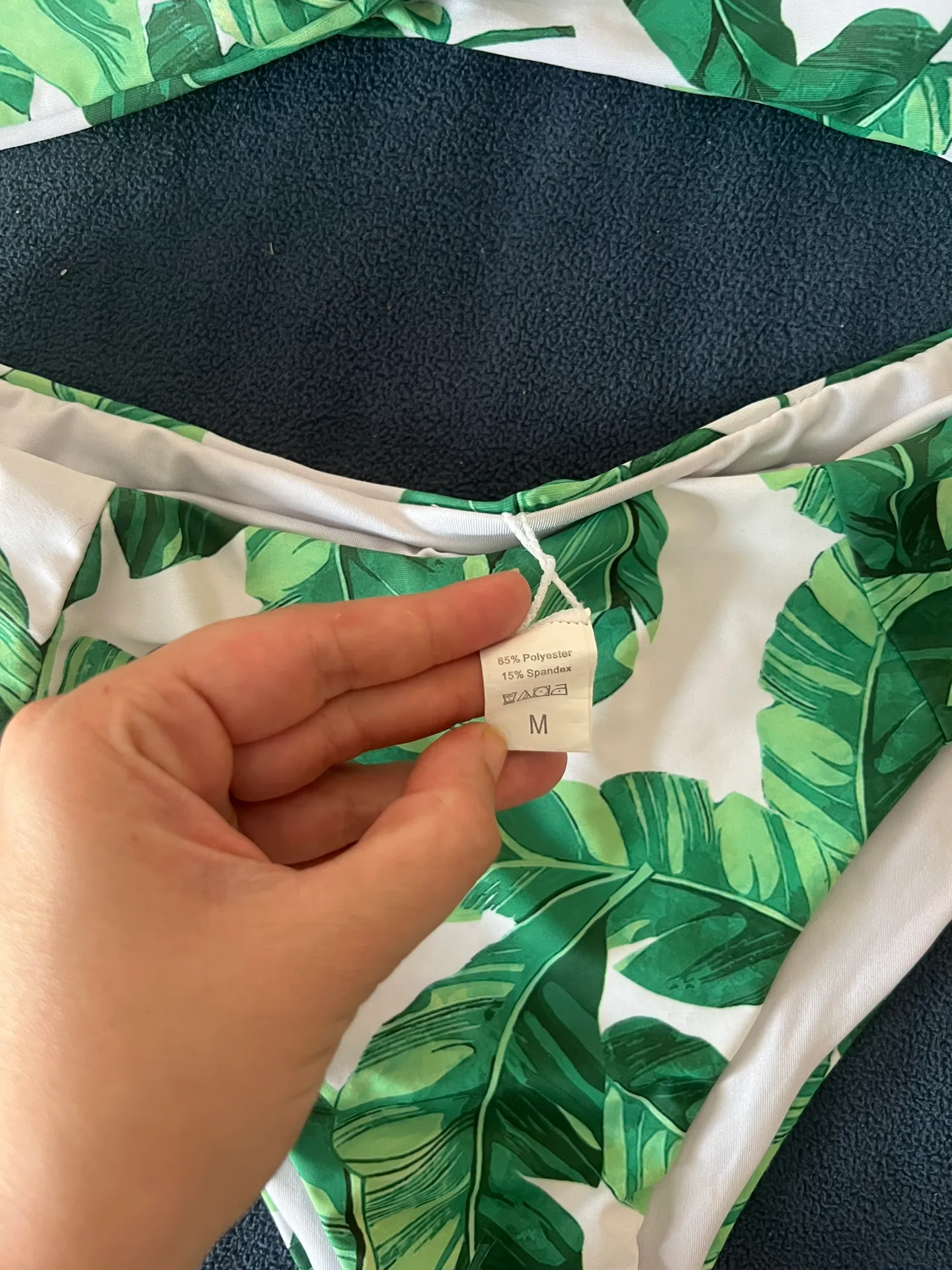 Green Leafy Bikini Size M - Image 4