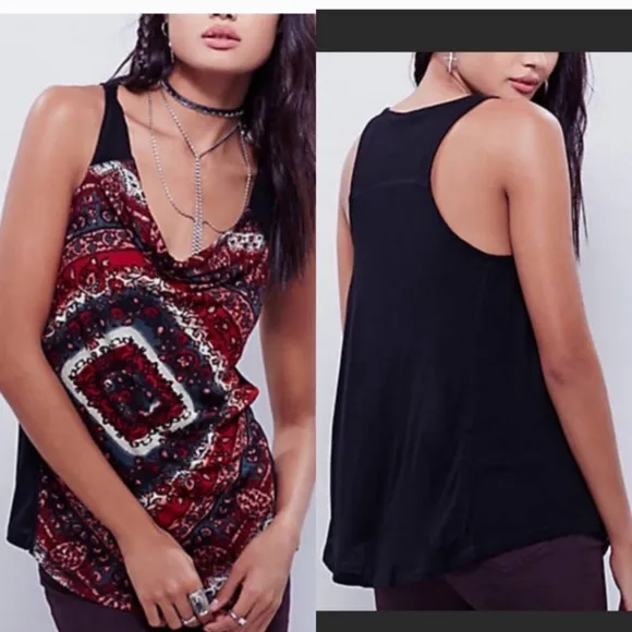 Free People We The Free Bandana Print Muscle Tank - Image 2