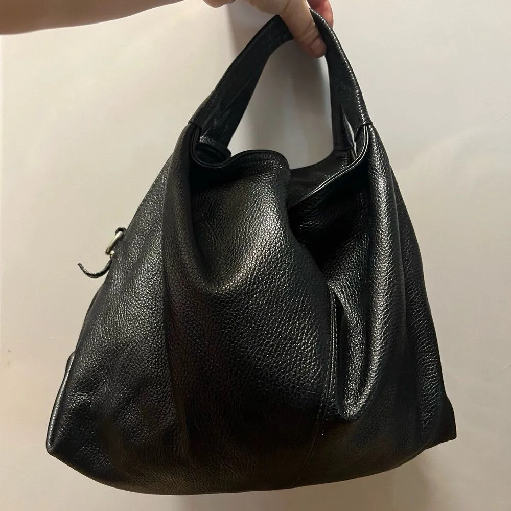 Furla Black Leather Elisabeth Hobo sling bag - Image 3