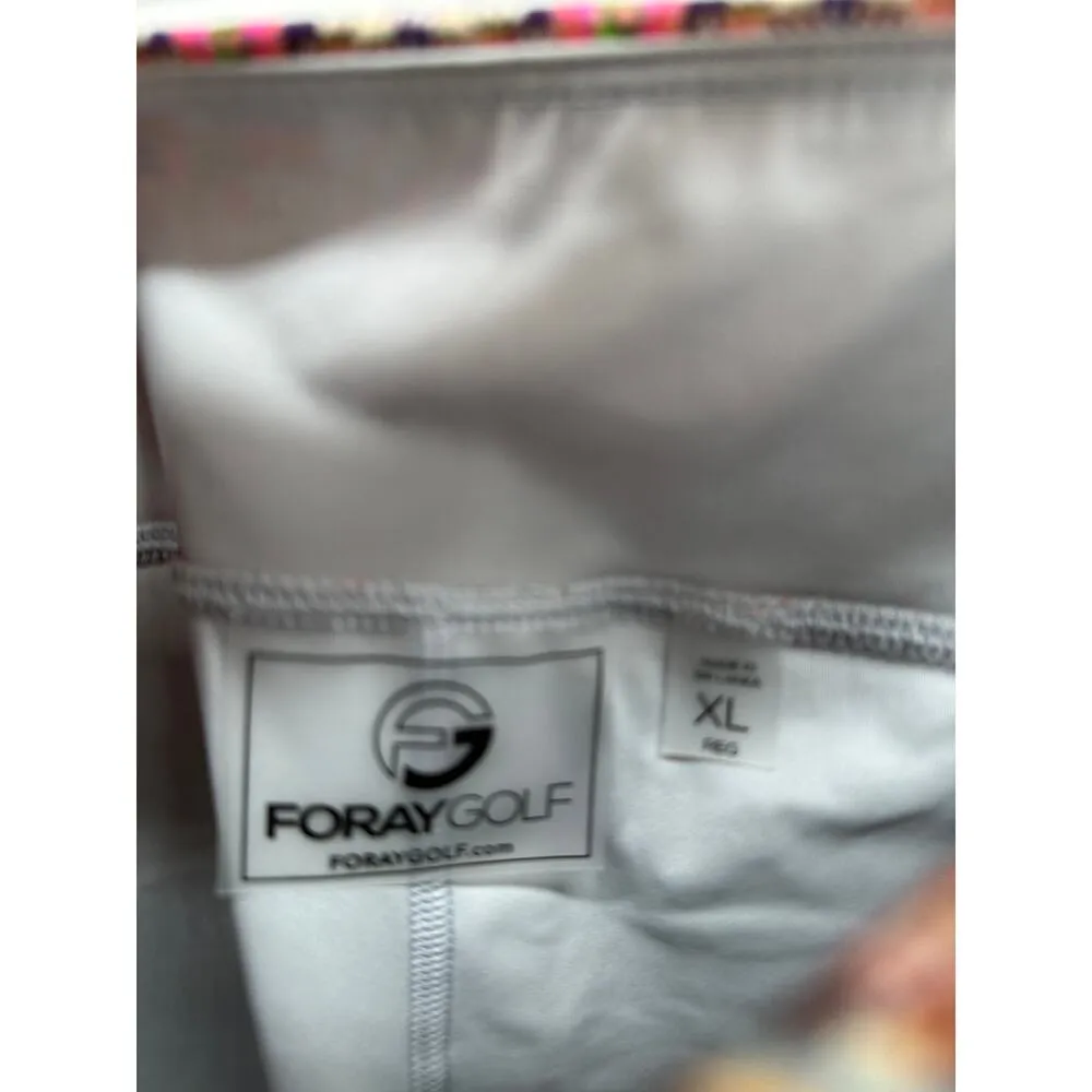 Foray Golf Skirt Women XL NWT Multi Pink Chevron Print Patch Pocket Mini Skort - Image 6