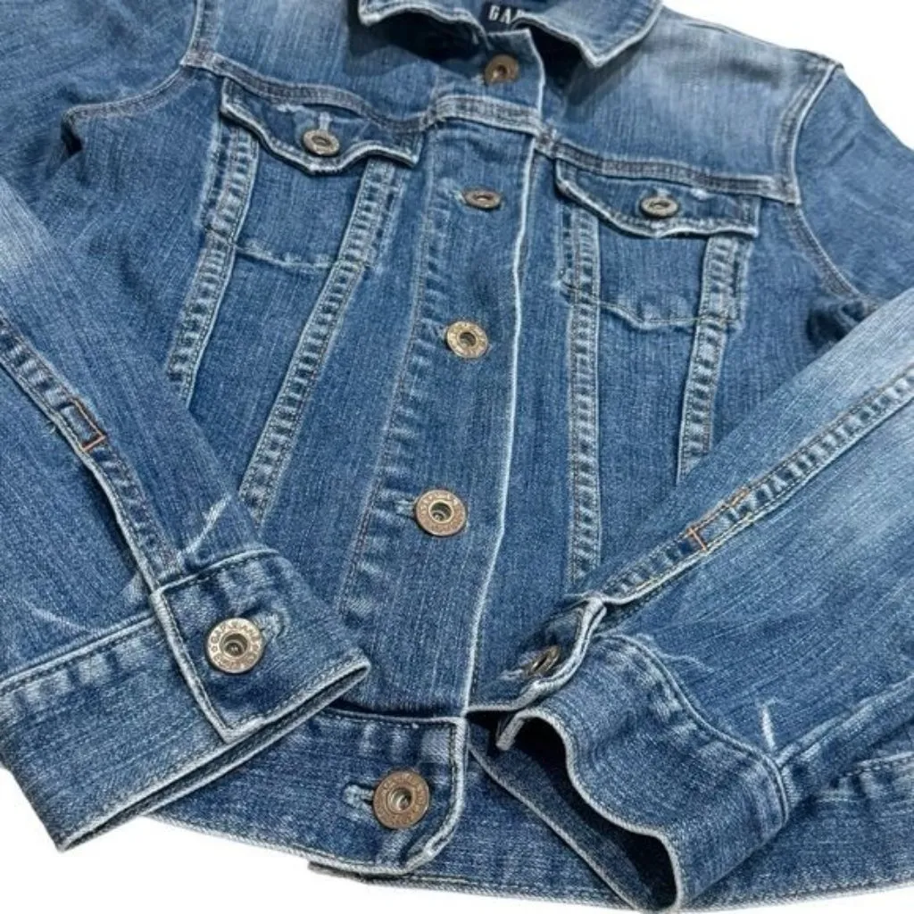 Gap Stretch Blue Denim Jacket Capsule Country Rodeo Comfort Travel S - Image 3
