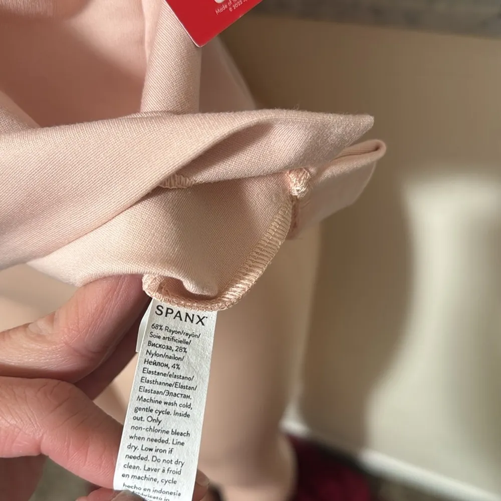 SPANX Women's Short Sleeve Tee - Light Pink - Image 6