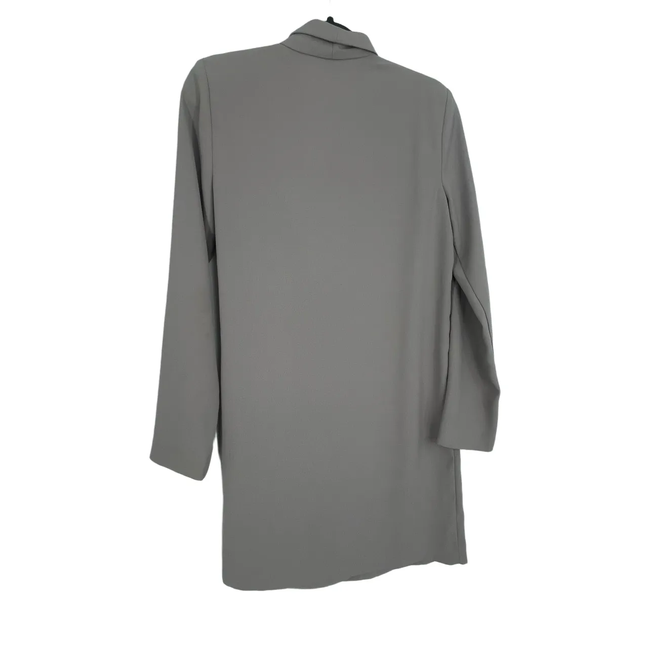 Topshop Women's Light Gray Second Hand Everyday Wrap Around Dress Size US4‎ - Image 3