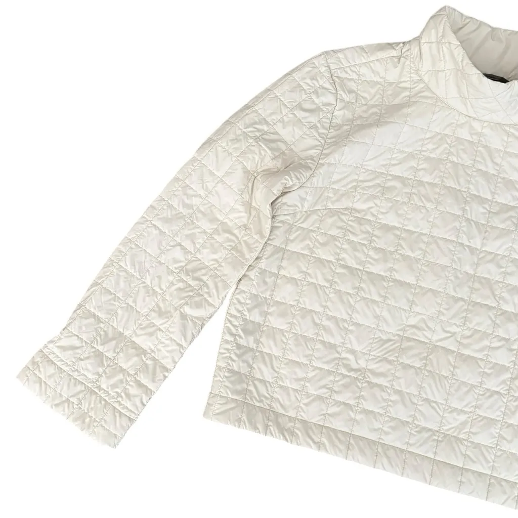 Aether Bardo Pullover Insulated Quilted Puffer Jacket Cream Women’s Size Large - Image 9