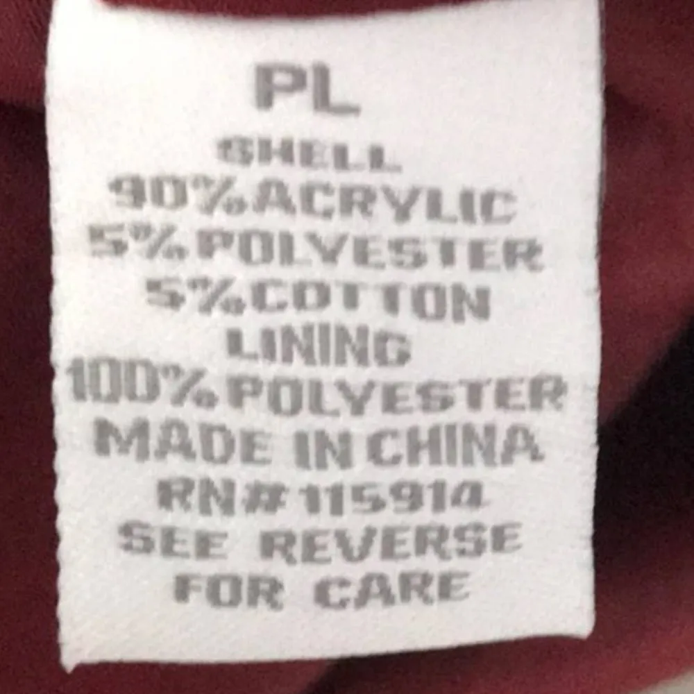 DRESSBARN RED, BLACK, WHITE TWEED BLAZER SIZE PETITE LARGE - Image 4