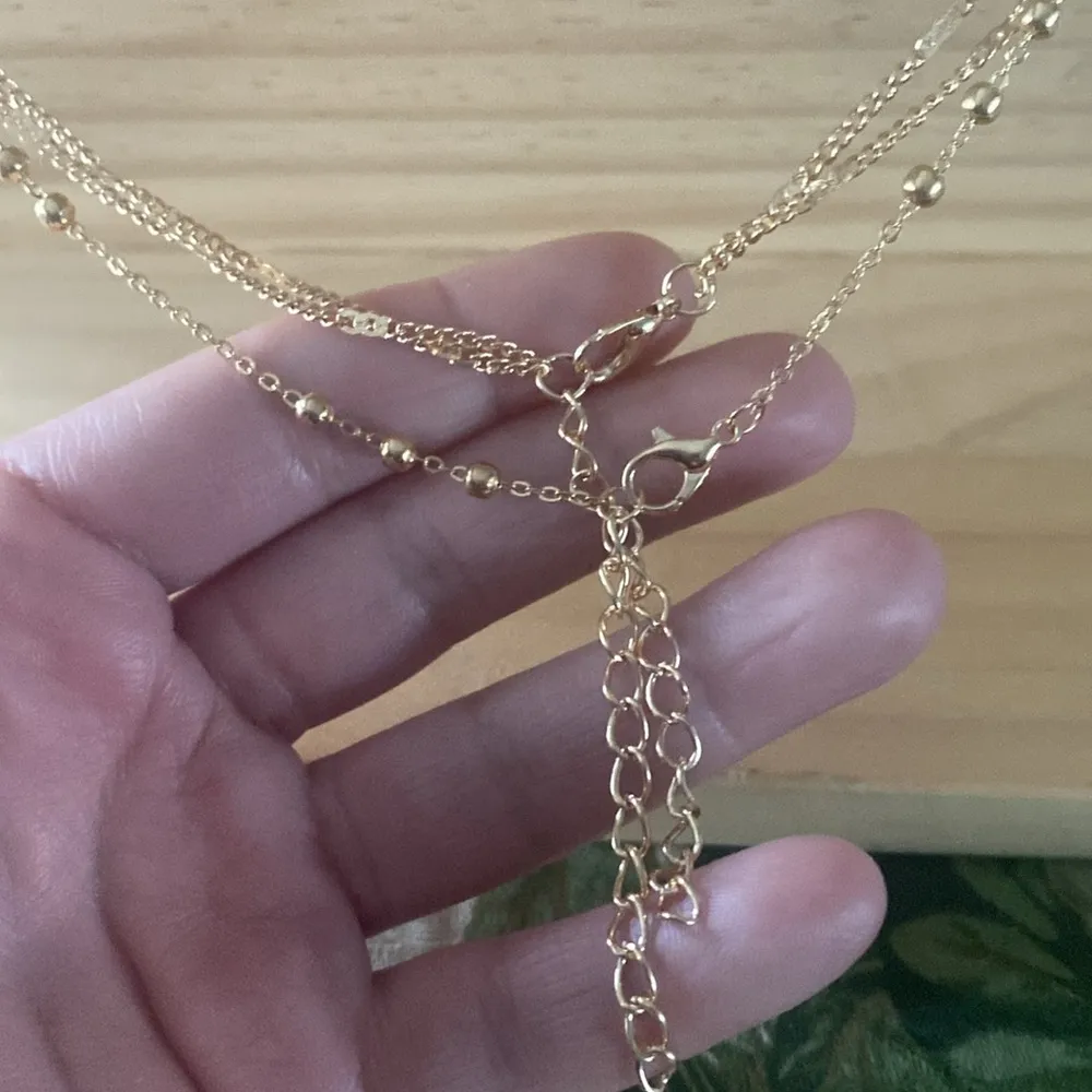 Round Pendant Layered Necklace Multilayer Bobo Dainty Simple Cute NEW - Image 7