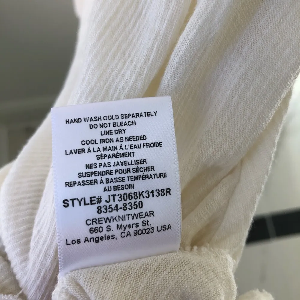 Juniors Cream Off the Shoulder Top XS - Image 8