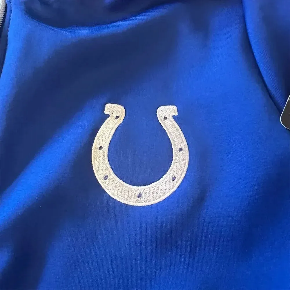 Antigua Women's Indianapolis Colts Full-Zip Jacket Blue Size L NFL Sports - Image 12