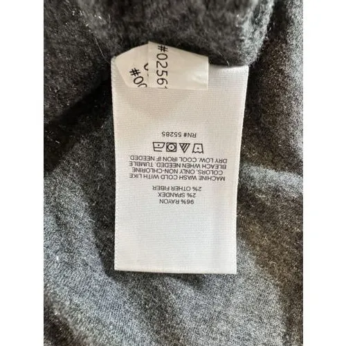 Express‎ Womens Charcoal Gray Glitter Mock Neck Long Sleeve Crop Size L/XL - Image 5