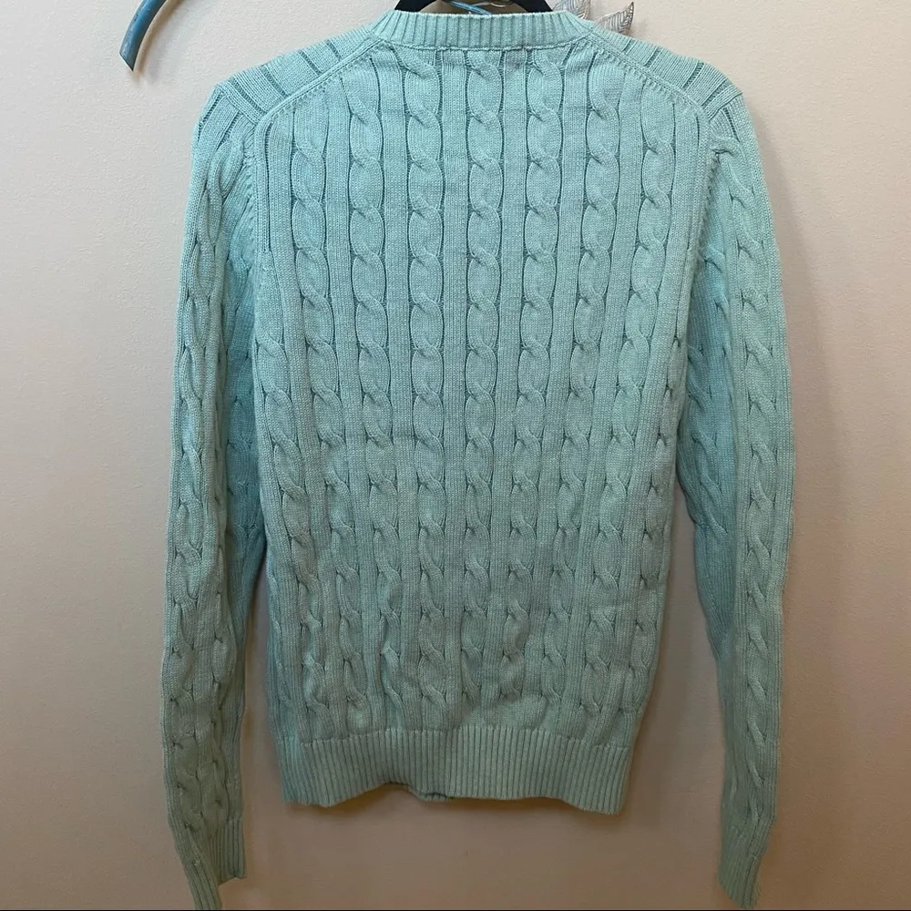 Brooks Brothers cableknit sweater Sz M - Image 2
