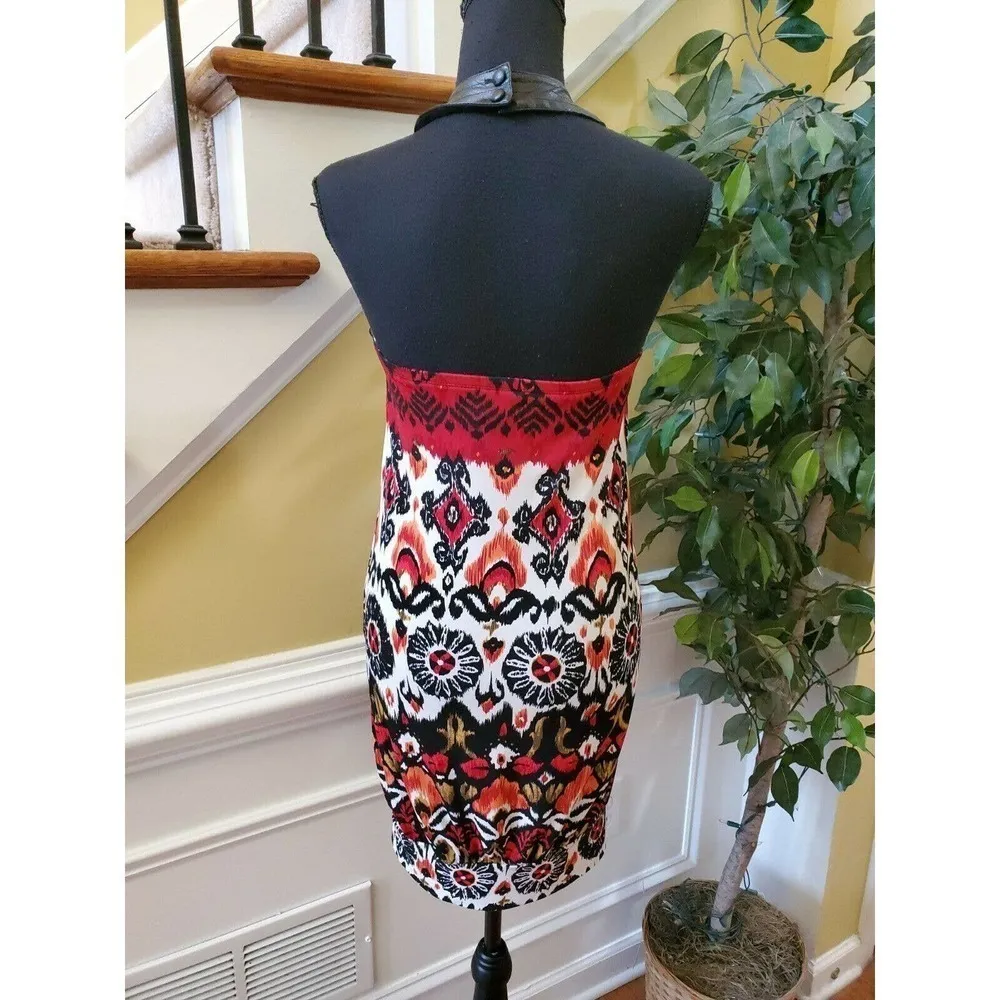 Mercer & Madison Faux Leather Trim Halter Sz 6 - Image 4