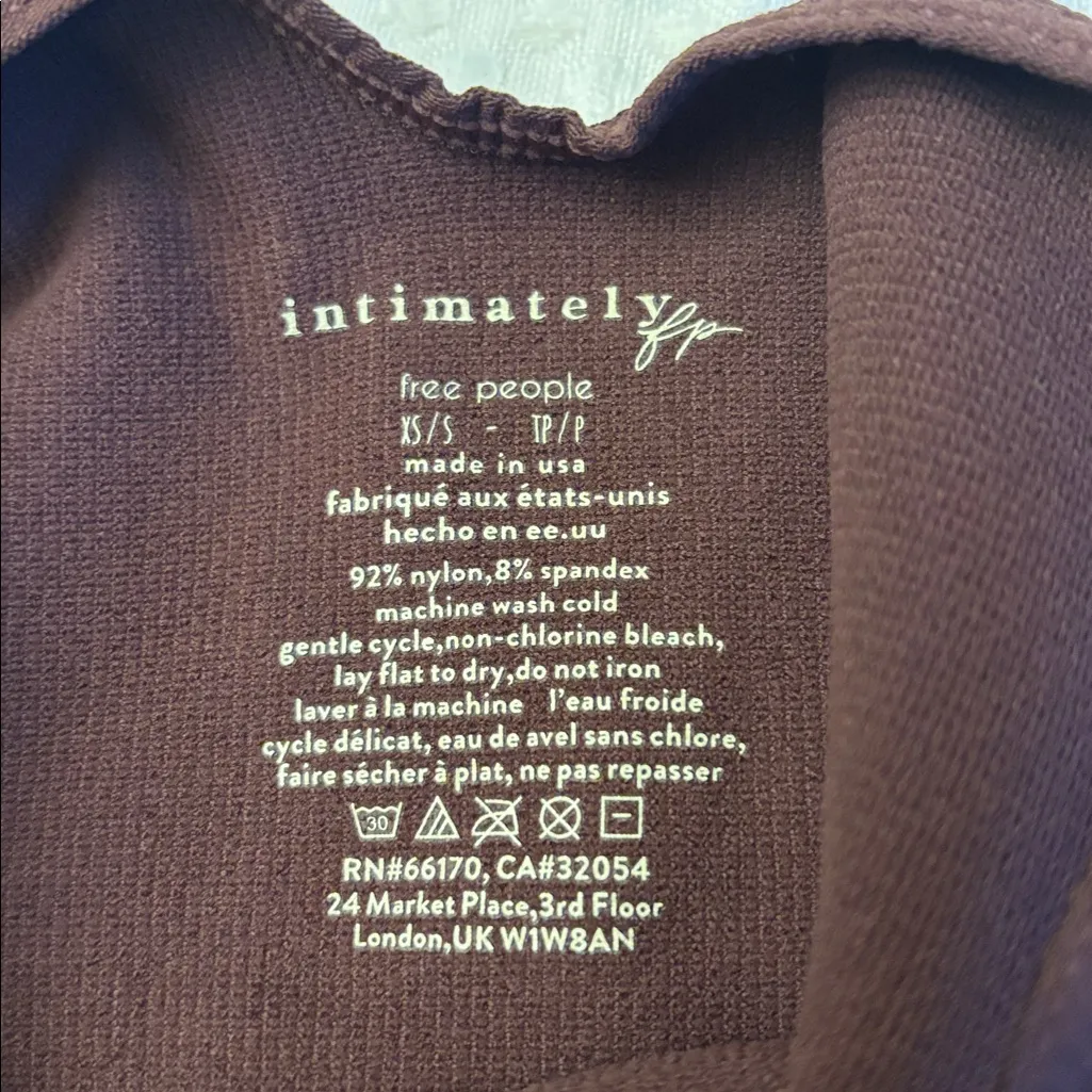 NEW! Free People Intimately One to Watch Chocolate Brown Shaping Romper XS/S - Image 8