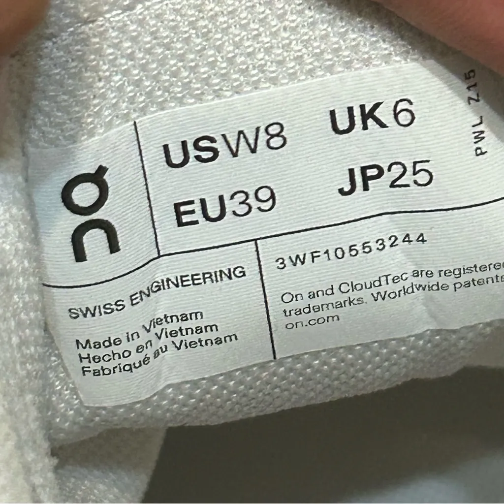 ON CLOUDNOVA gray running athletic training lace up shoes sneakers women’s 8 new - Image 3