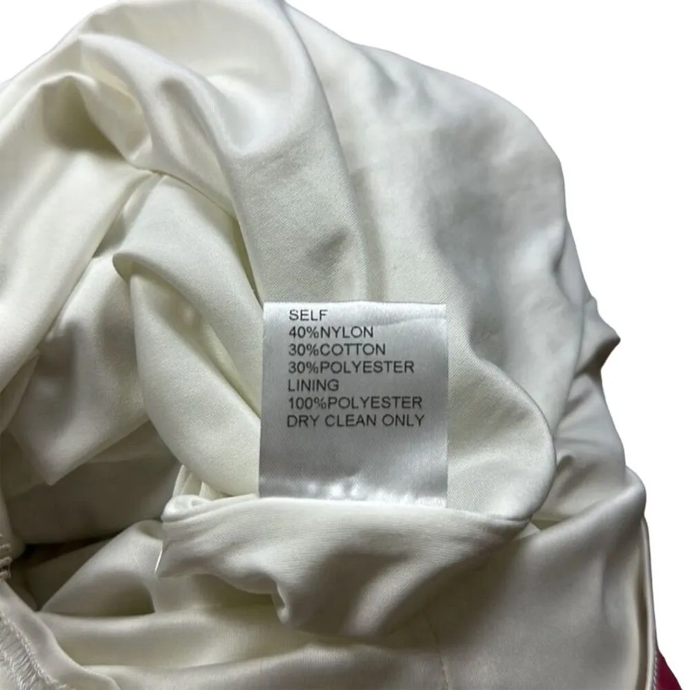 Tadashi Shoji Gold Embroidered Lace Cap Sleeve Dress Size 4 Party Cocktail - Image 6