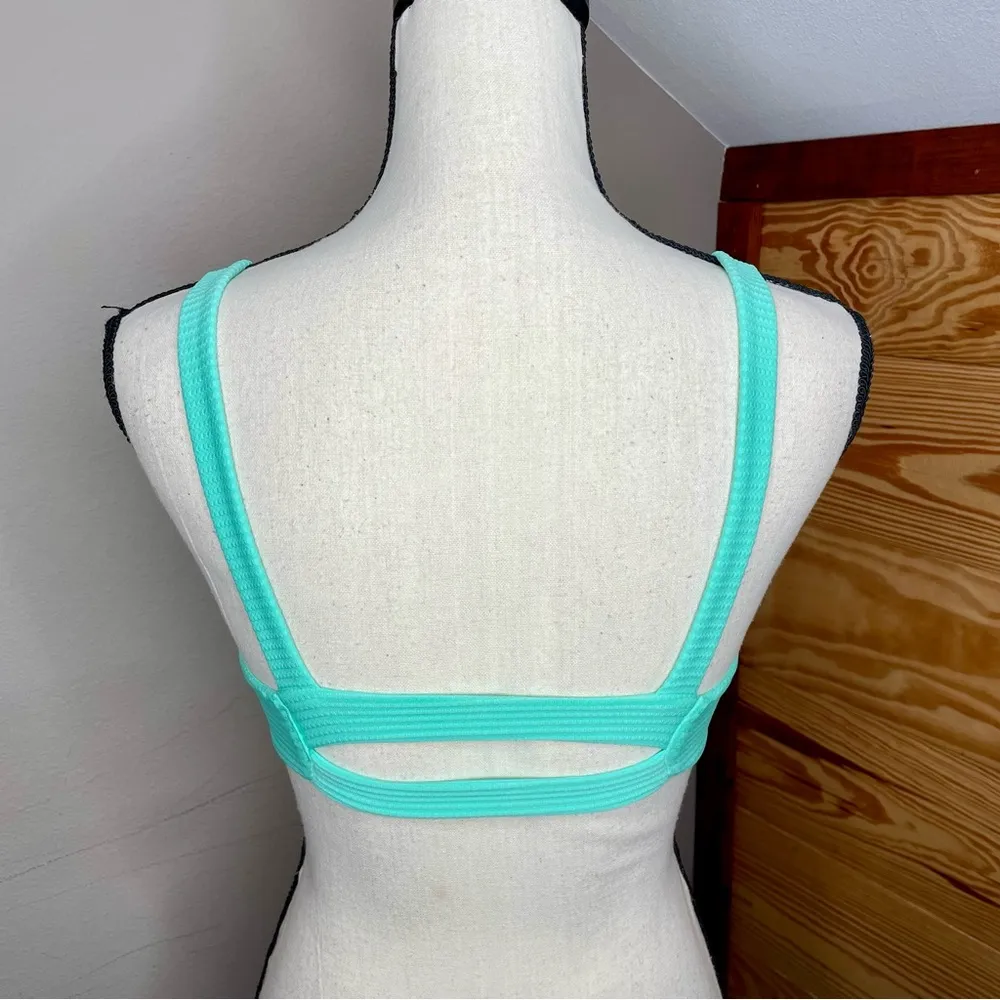 Jess Bikini Top in Bright Teal Small - Image 5