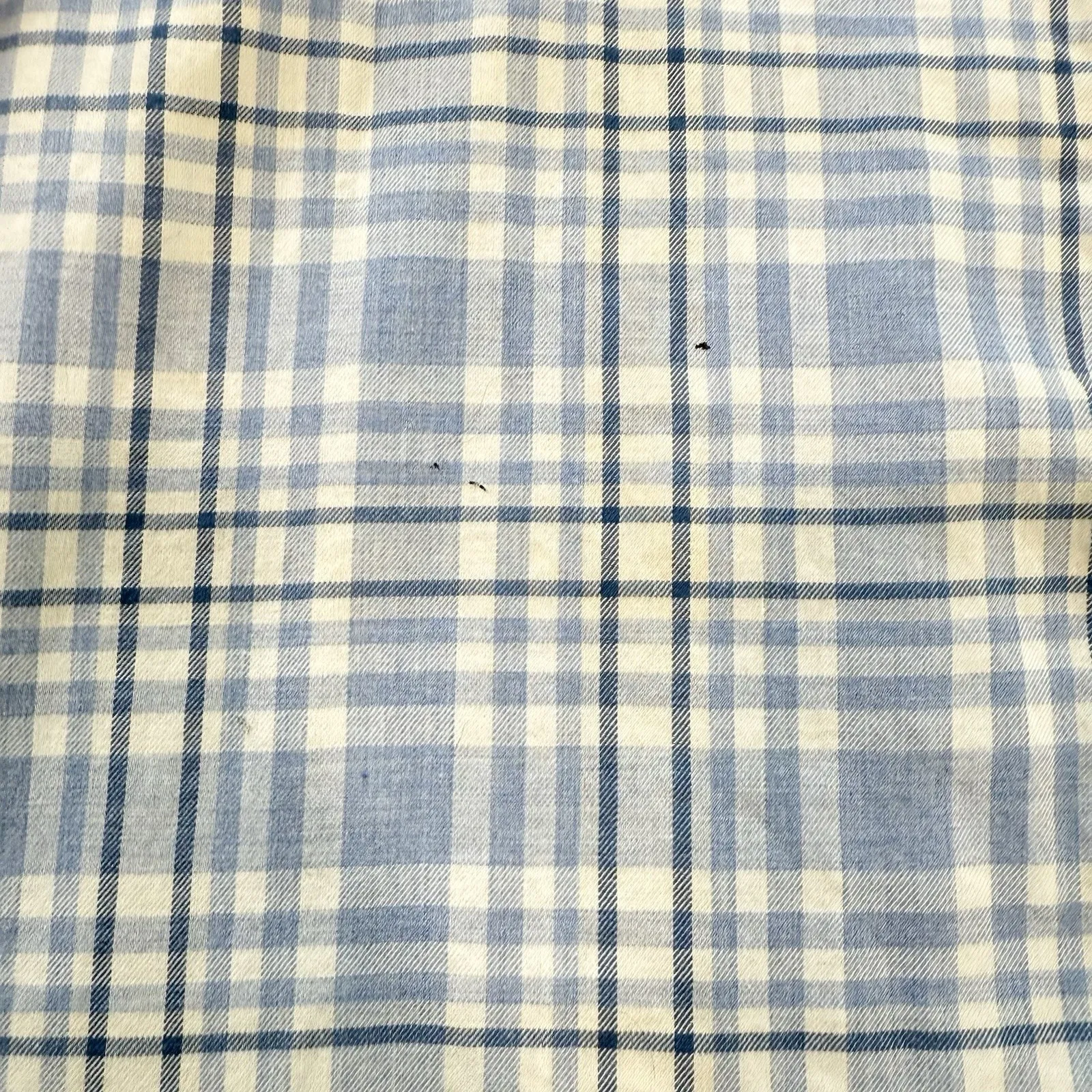 LL Bean Blue Plaid Sherpa Fleece Lined Flannel Shirt Jacket Shacket Size XL Blue - Image 13