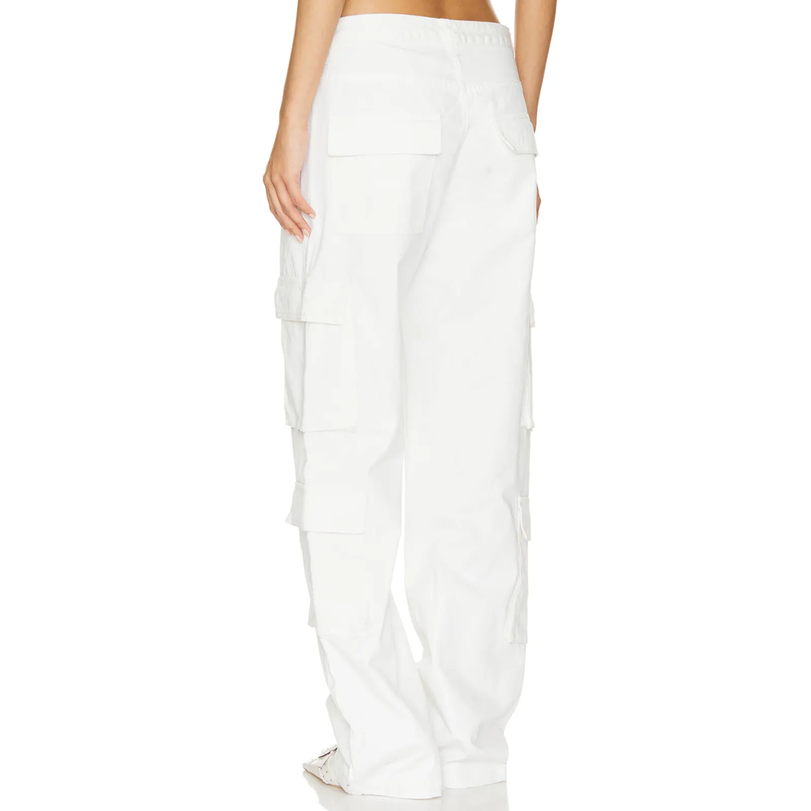 Superdown White Cargo Pants XL Baggy Wide Leg Streetwear Revolve $88 NEW - Image 4
