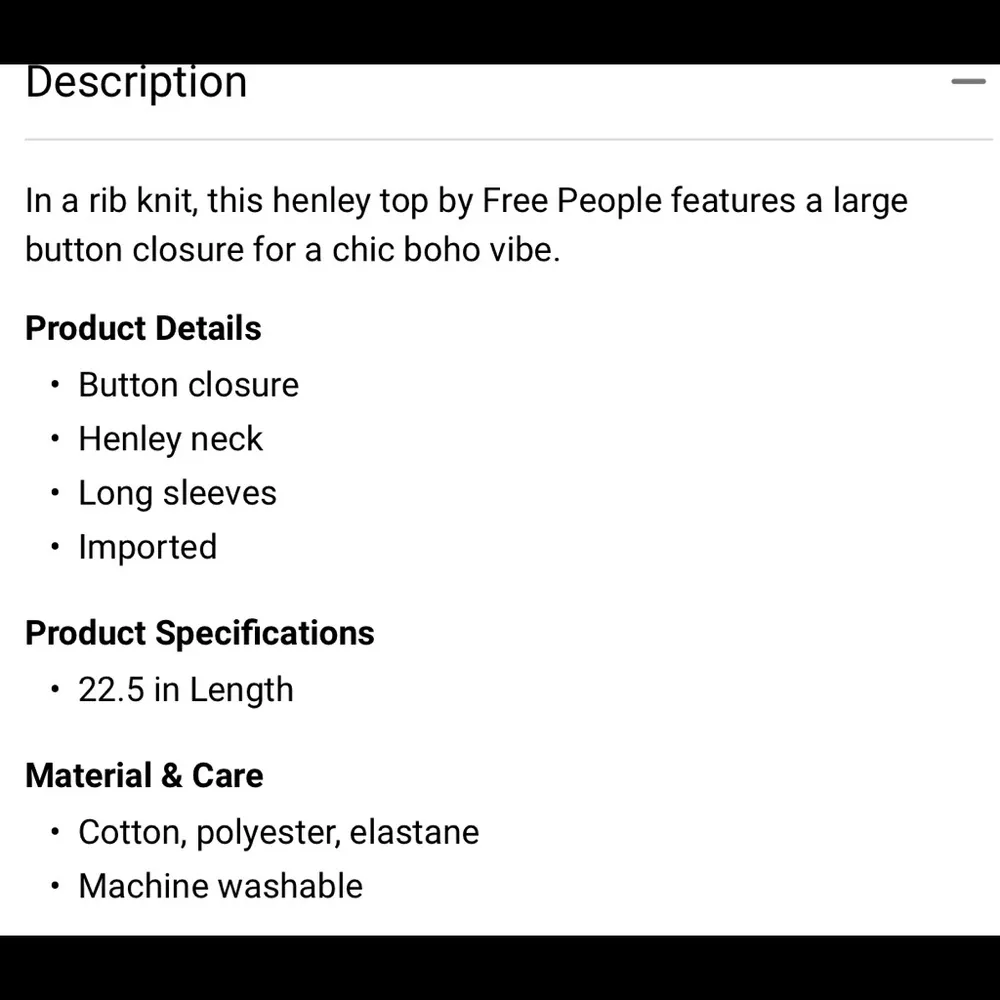 Free People canvas long sleeve top - Image 2