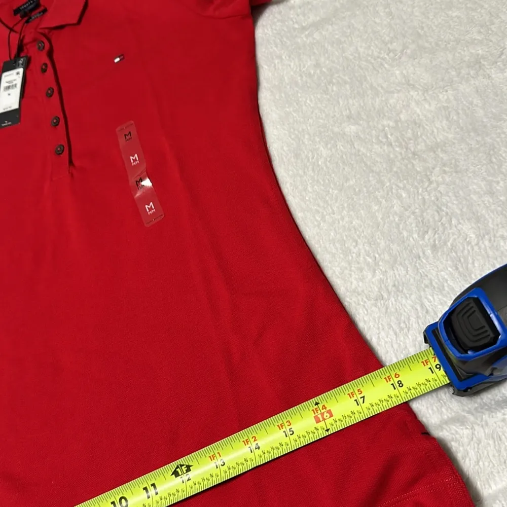 TOMMY HILFIGER
Women's slim Heritage polo shirt Red-M - Image 9