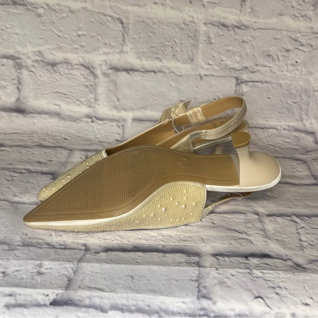 A New Day Gold Embellished Slingback Heels - Image 2