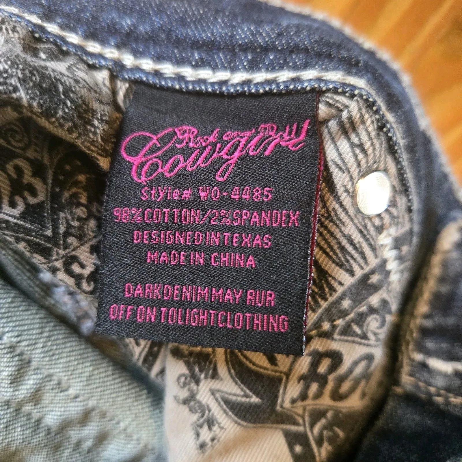 Rock & Roll Cowgirl Jeans Women 29 (Approx. 32x32) Bling Low Rise Bootcut Flare Blue Size undefined - Image 12