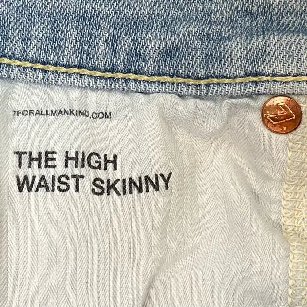 7 For All Mankind High Waist Skinny Slim-Fitting Women’s Jeans Size 25 - Image 13