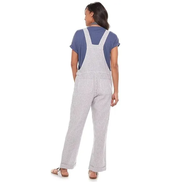Now + Gen by Sonoma Goods For Life Linen-Blend Overalls NWOT SIZE XXL lagenlook‎ - Image 2