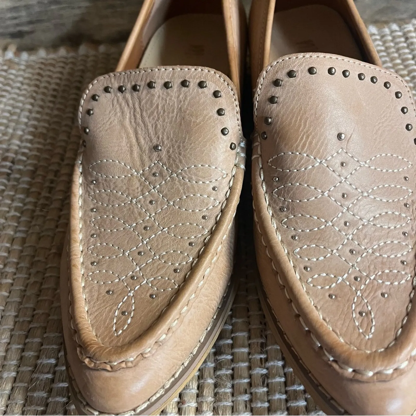 Mi.Im Tan‎ Pointed Toe Genuine Leather Flats Size 6 Tan - Image 5
