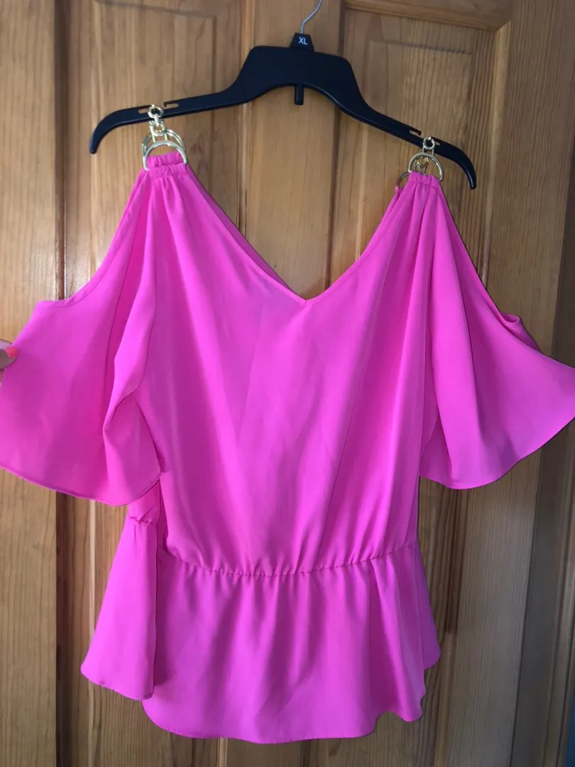 Thalia Sodi Hot Pink Blouse - Image 2