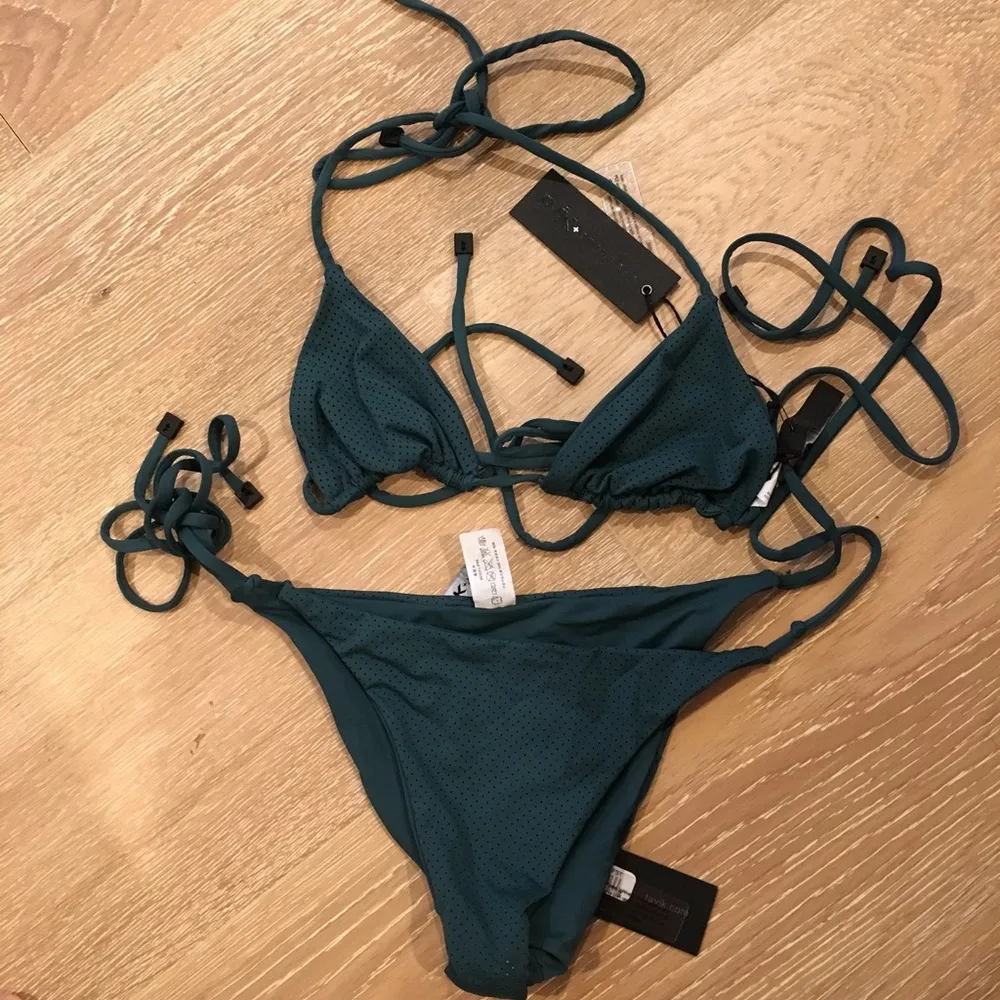 Tavik Forest Green Jax Nancy Bikini XS M S Mesh Reversible Perforated Size undefined - Image 6
