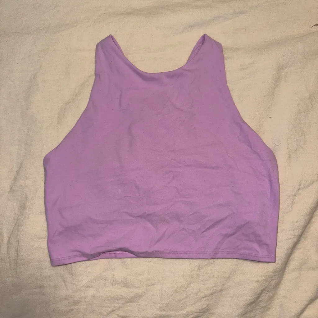 Women's Lavender Crop Top - Image 2
