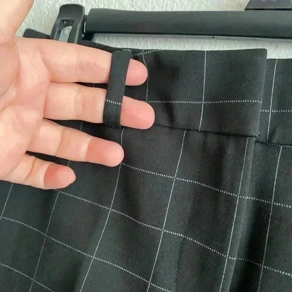 🆕 ANN TAYLOR FACTORY Black Windowpane Ankle Skinny Pants 2P🆕 - Image 9