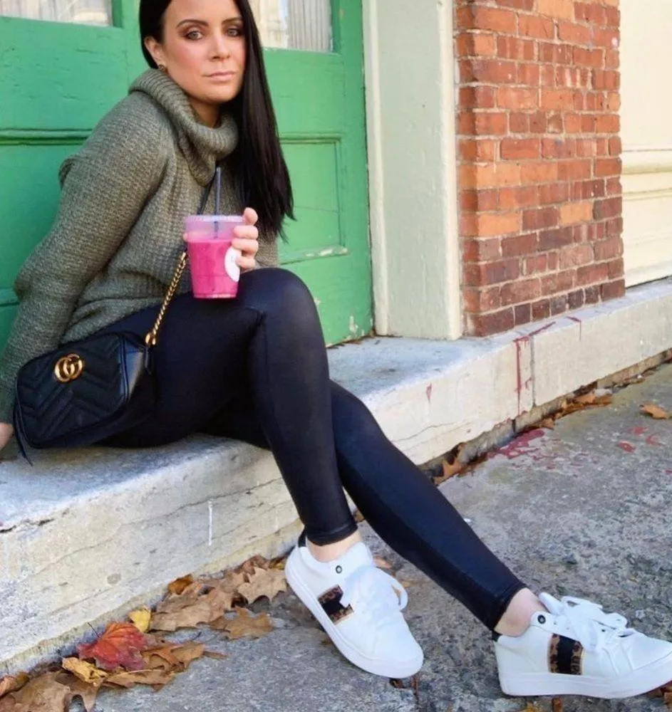 Green Cowl Neck Tunic Length Sweater Medium Blogger Favorite - Image 6