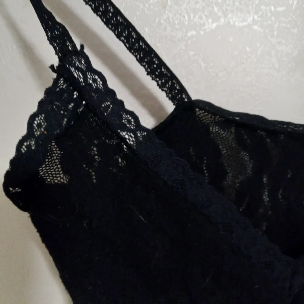 Beautiful S Sexy Jumpsuit Body Stocking in Black Stretch Lace Lingerie - Image 5