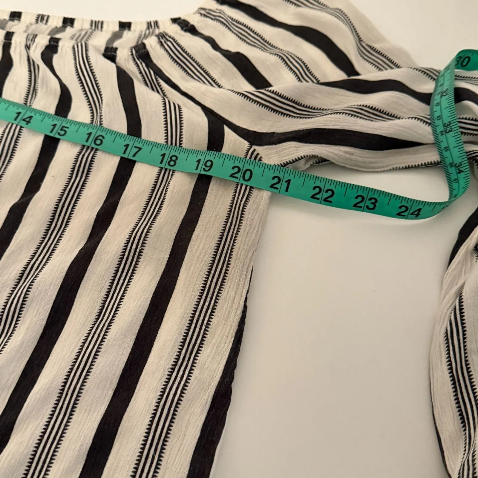 Billabong Striped Mi Amore Off-The-Shoulder Top Size Med Festival‎ Casual Vacay - Image 8