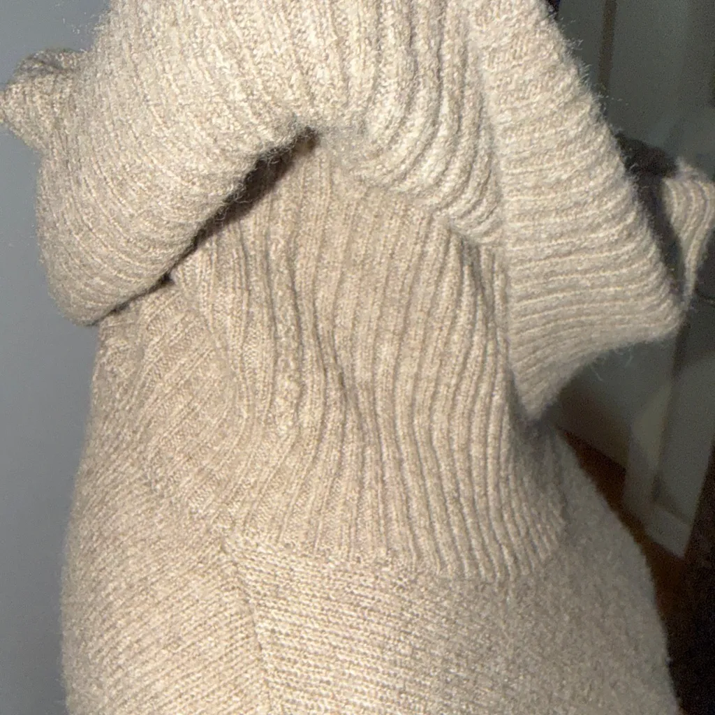 Nanette Lepore Taupe Turtleneck Sweater - Image 6