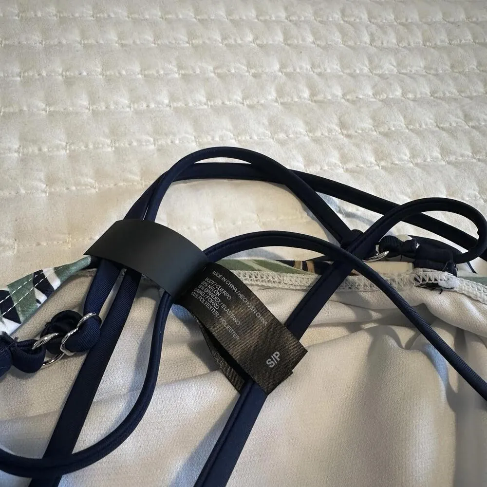 Hurley One Piece Swimsuit Cayman Palms Palm Leaves NWOT Sz S Small - Image 7