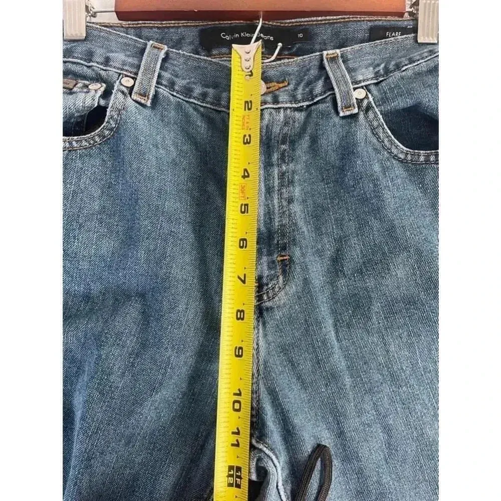 Women's Calvin Klein Jeans Flare Blue‎ Size 10 Vintage Y2K EUC! - Image 10